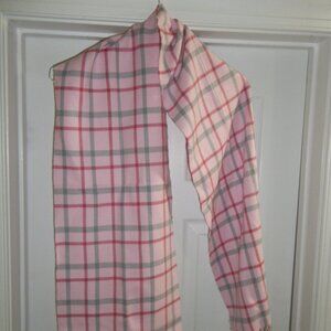 Men’s / Women’s Unisex 100% Cashmere Bright Plaid Scarf Made in Scotland